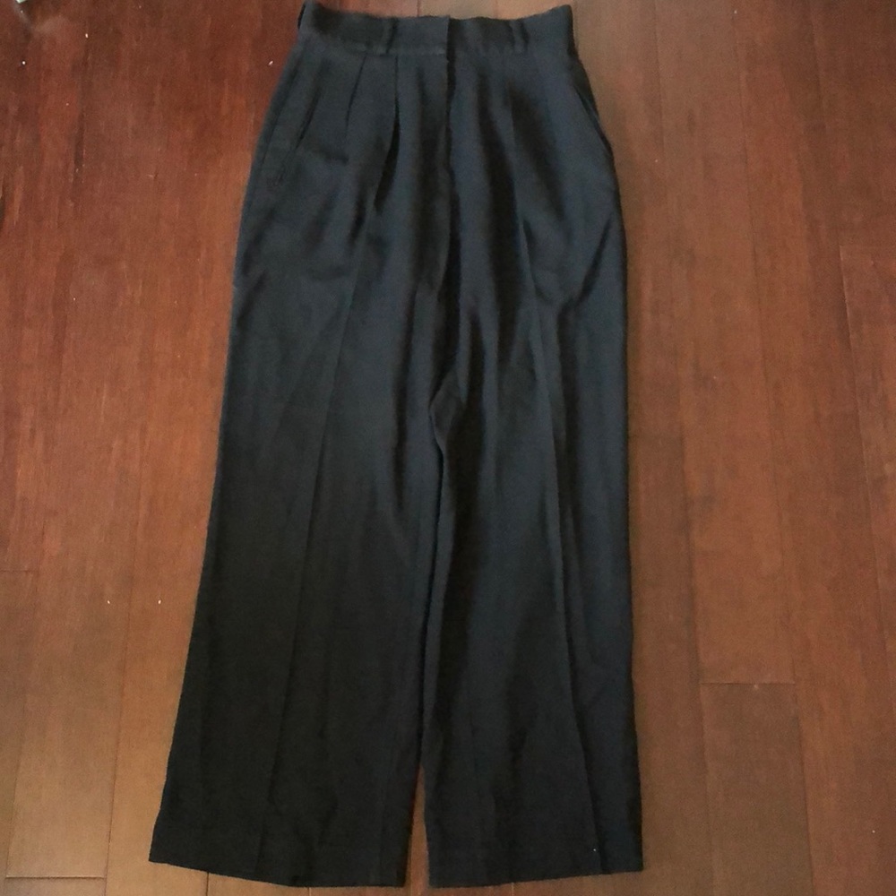 Black wide legged pants